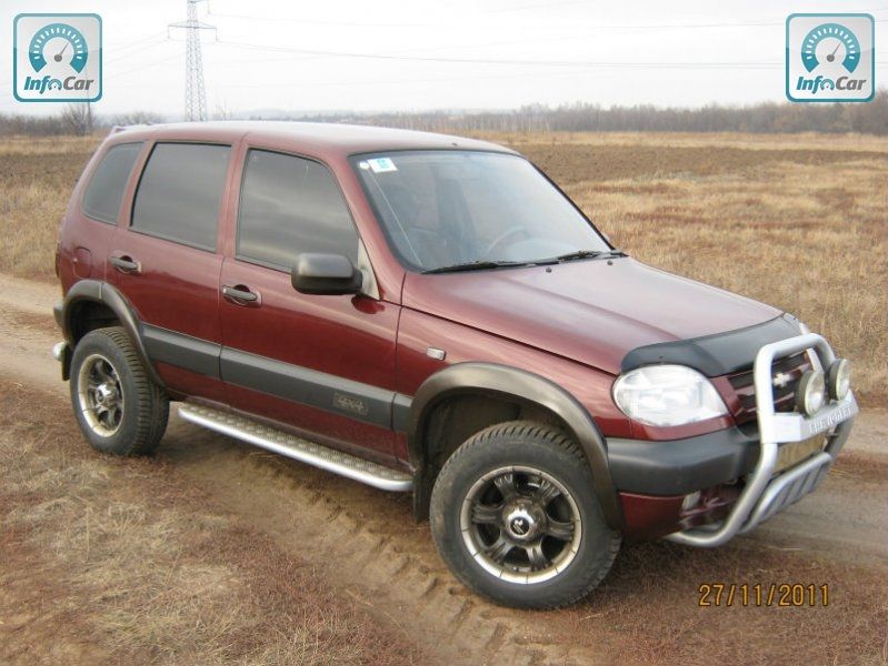 Chevrolet Niva 2005 вишнёвая