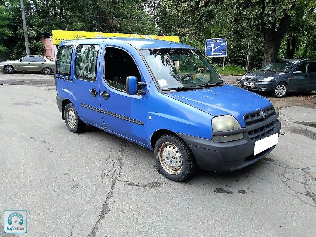 Купить автомобиль Fiat Doblo 2003 (синий) с пробегом