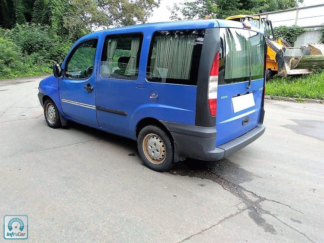 Купить автомобиль Fiat Doblo 2003 (синий) с пробегом