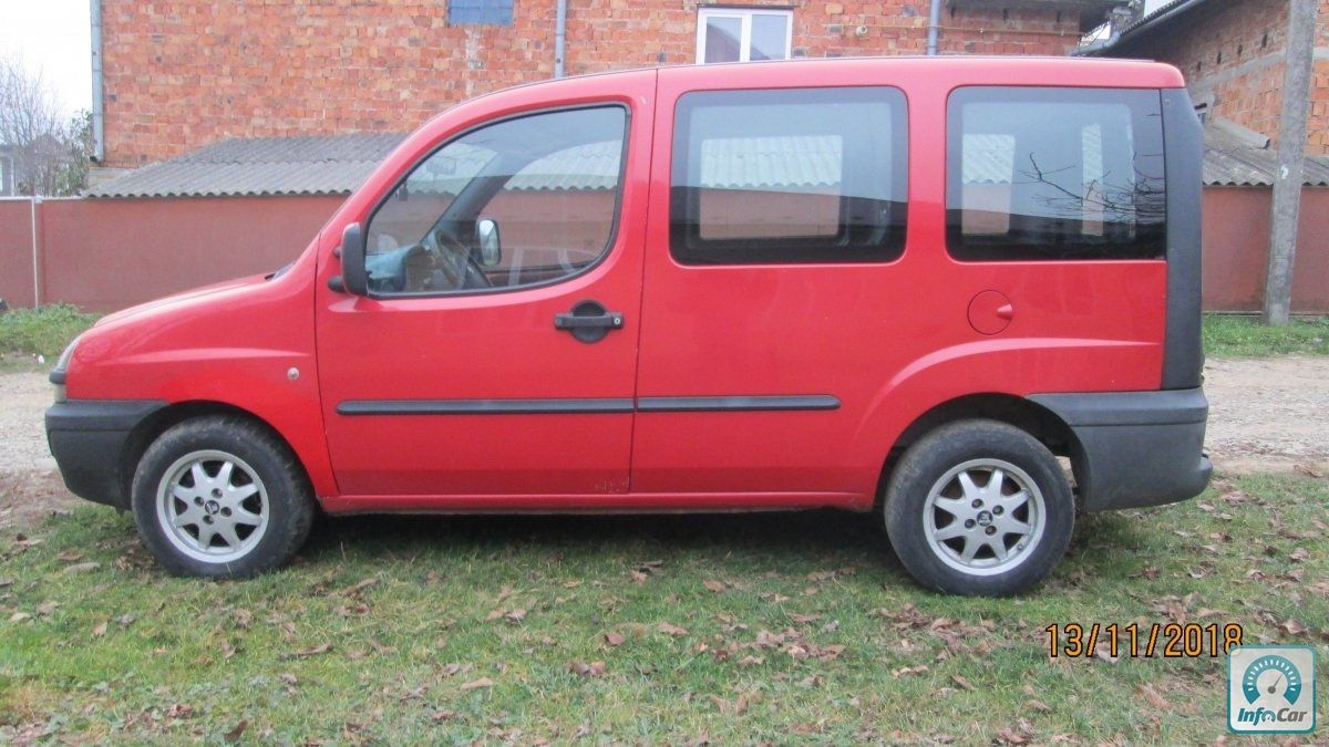 Купить автомобиль Fiat Doblo 2002 (красный) с пробегом