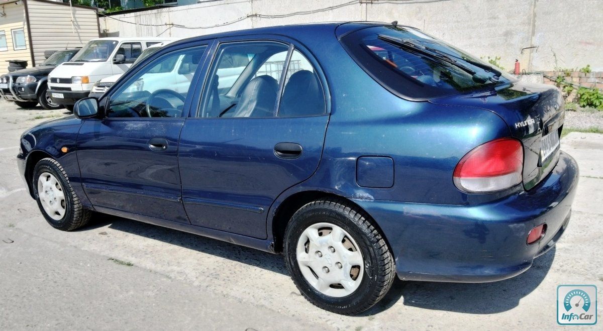 Купить автомобиль Hyundai Accent 1998 (синий) с пробегом