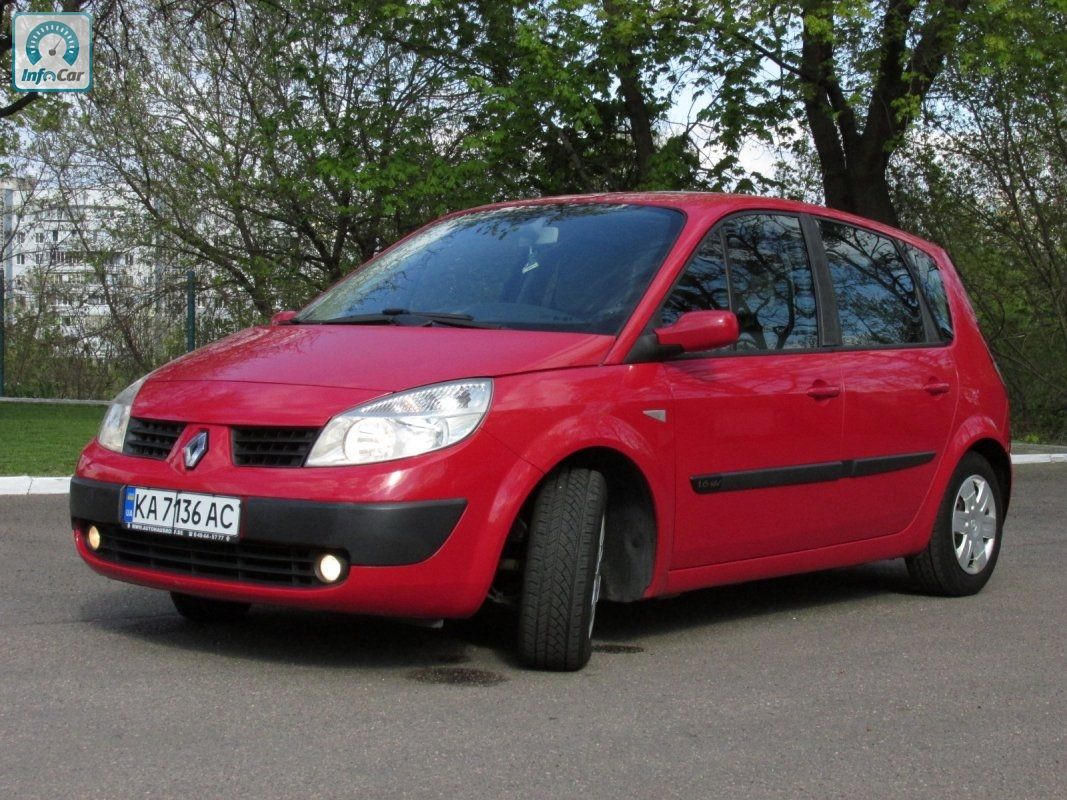 Купить автомобиль Renault Scenic 1.6+ГБО 2005 (красный) с