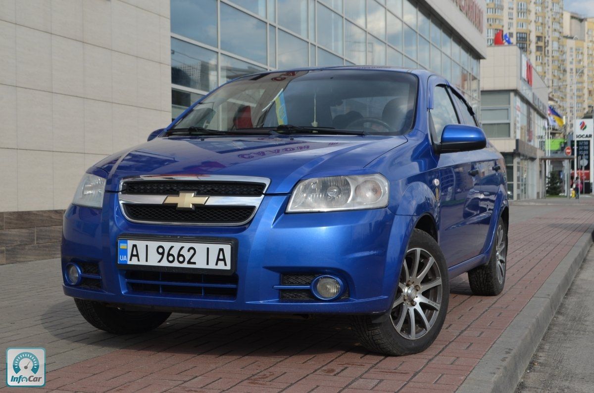 Chevrolet aveo синий